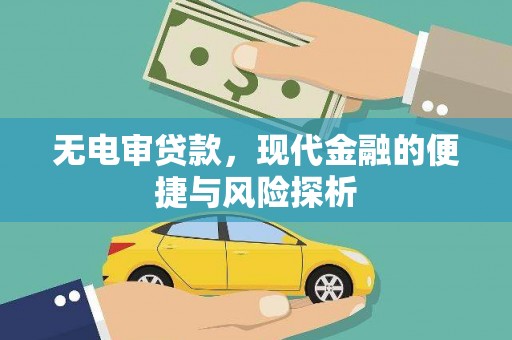 红星无电审贷款，现代金融的便捷与风险探析