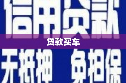华龙贷款买车