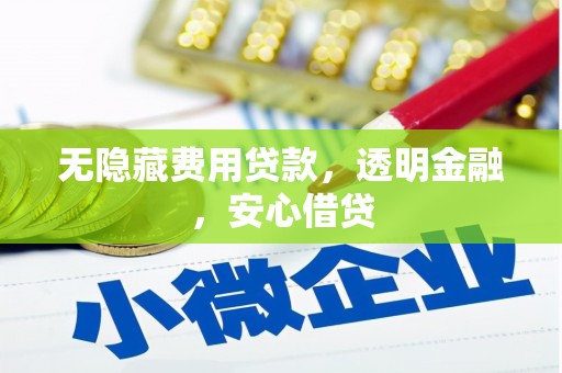 志丹无隐藏费用贷款，透明金融，安心借贷