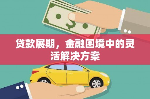 乐都贷款展期，金融困境中的灵活解决方案