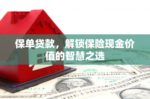 郁南保单贷款，解锁保险现金价值的智慧之选