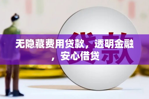 四湖无隐藏费用贷款，透明金融，安心借贷