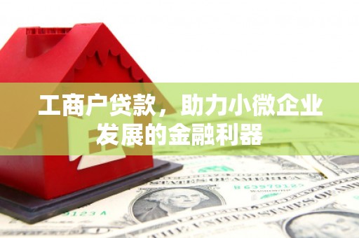 成都工商户贷款，助力小微企业发展的金融利器