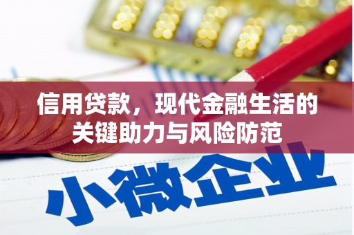 西咸信用贷款，现代金融生活的关键助力与风险防范