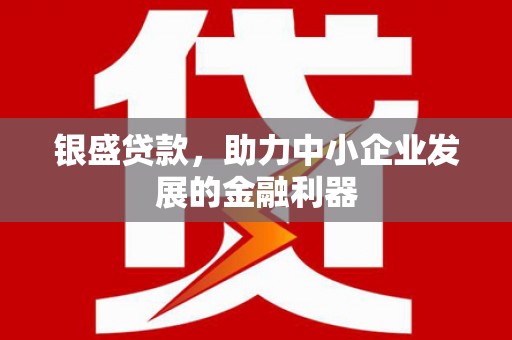 宁晋银盛贷款，助力中小企业发展的金融利器