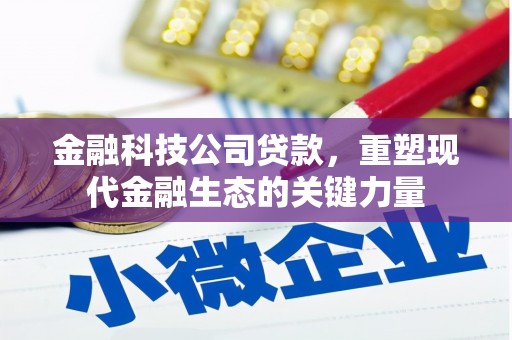 茂县金融科技公司贷款，重塑现代金融生态的关键力量