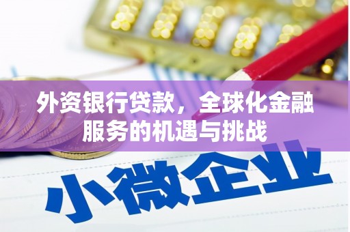 邹平外资银行贷款，全球化金融服务的机遇与挑战