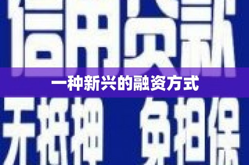 克孜勒苏柯尔克孜一种新兴的融资方式